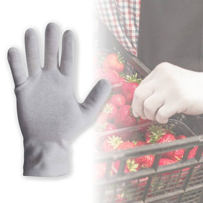 Bastion Cotton Interlock Gloves - Hemmed Cuff