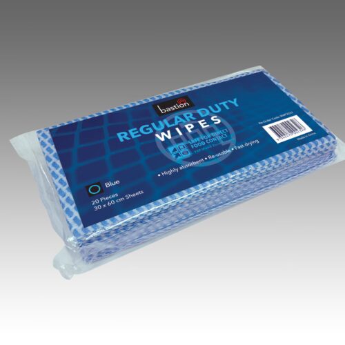 Bastion Regular Duty Wipes Packs - Blue