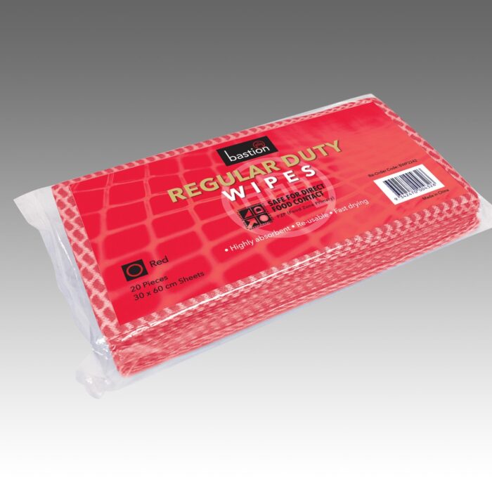 Bastion Regular Duty Wipes Packs - Red