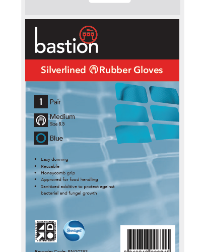 bastion blue silverlined gloves packaging