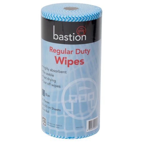 bastion blue regular duty wipes