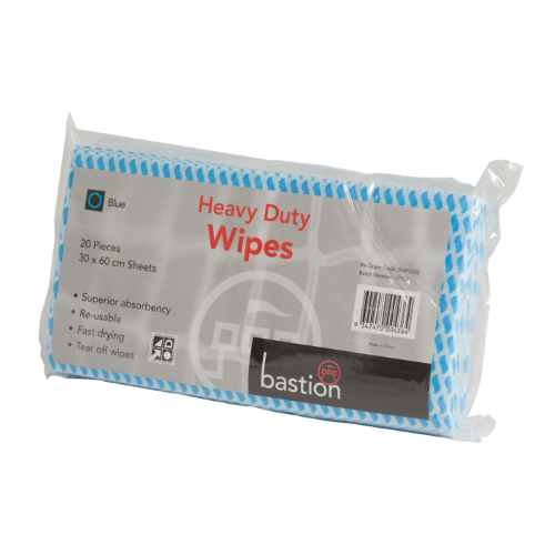 bastion heavy duty wipes pack blue