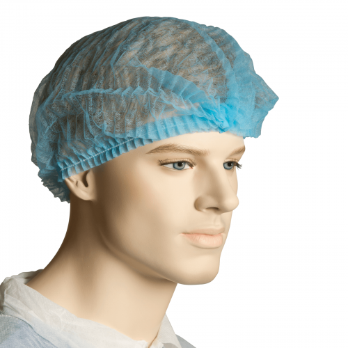 Bastion Blue Polypropylene Crimped Berets