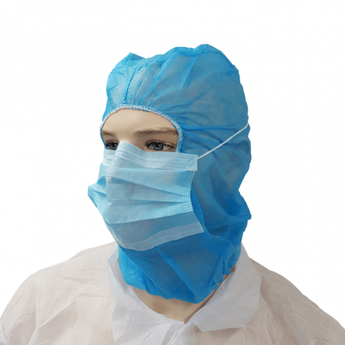 Bastion PP Hood With Mask Blue