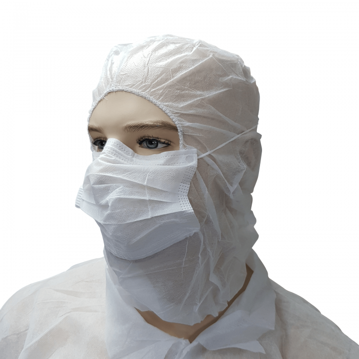 Bastion PP Hood with Mask White