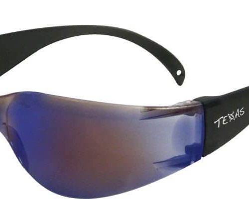 Maxisafe Texas Anti-Fog Safety Glasses - Blue Mirror Lens