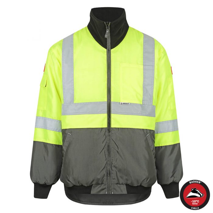 Badger X150 Chilla Chiller Jacket - Yellow Front