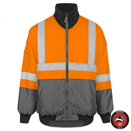 Badger X150 Chilla Chiller Jacket - Orange Front