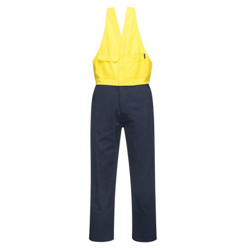 Portwest Prime Mover Action Back Overalls - Yellow Front