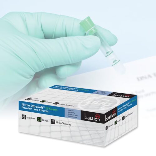 Bastion Nitrile Ultrasoft Disposable Gloves in Green