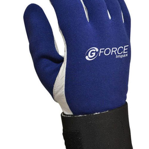 G-Force Impax Anti-Vibration Mechanics Gloves - breathable back
