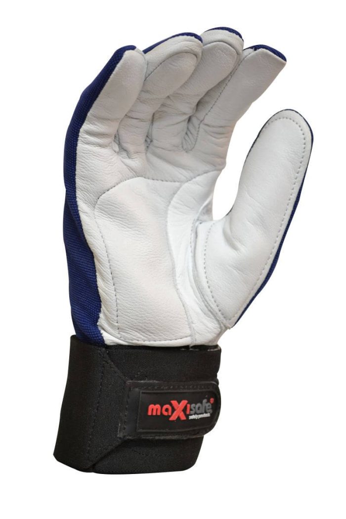 G-Force Impax Anti-Vibration Mechanics Gloves - premium leather palm