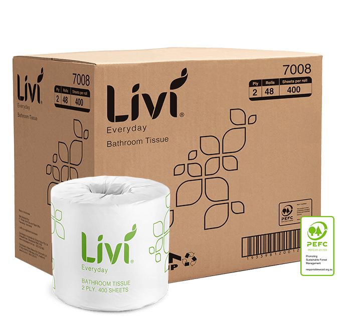 Livi Everyday 2 Ply Toilet Tissue - Box With Roll