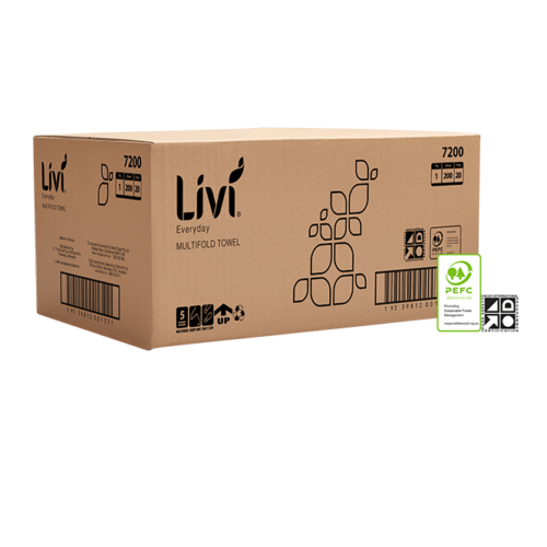 Livi 7200 Everyday Multifold Hand Towel - Box