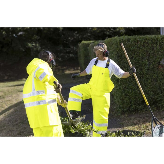 Guy Cotten Hitflash Bib & Braces - Fluro Yellow Site Maintenance