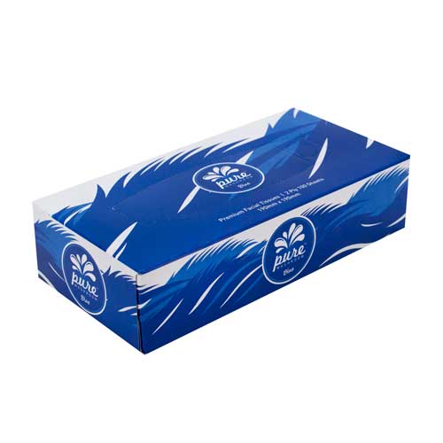 Pure Washroom 2 Ply Facial Tissues Box/100 Bulk Carton