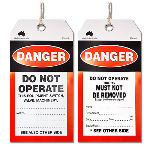 Maxisafe Safety "Danger" Tag